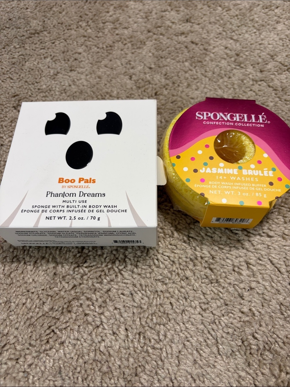 Spongelle body washes boo pals phantom dreams & jasmine brûlée